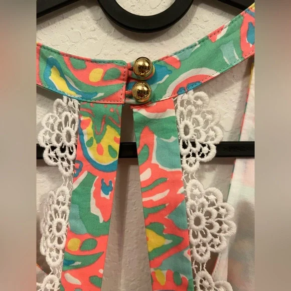 Lilly Pulitzer 💐NWOT Zo Dress Sand Bar Blue Make a 
Splash - Picture 8 of 15